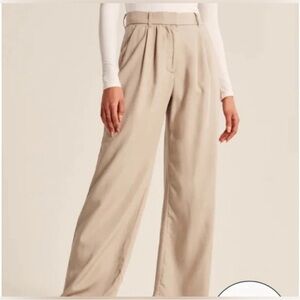 Abercombe tailored lightweight drapey wide leg pant